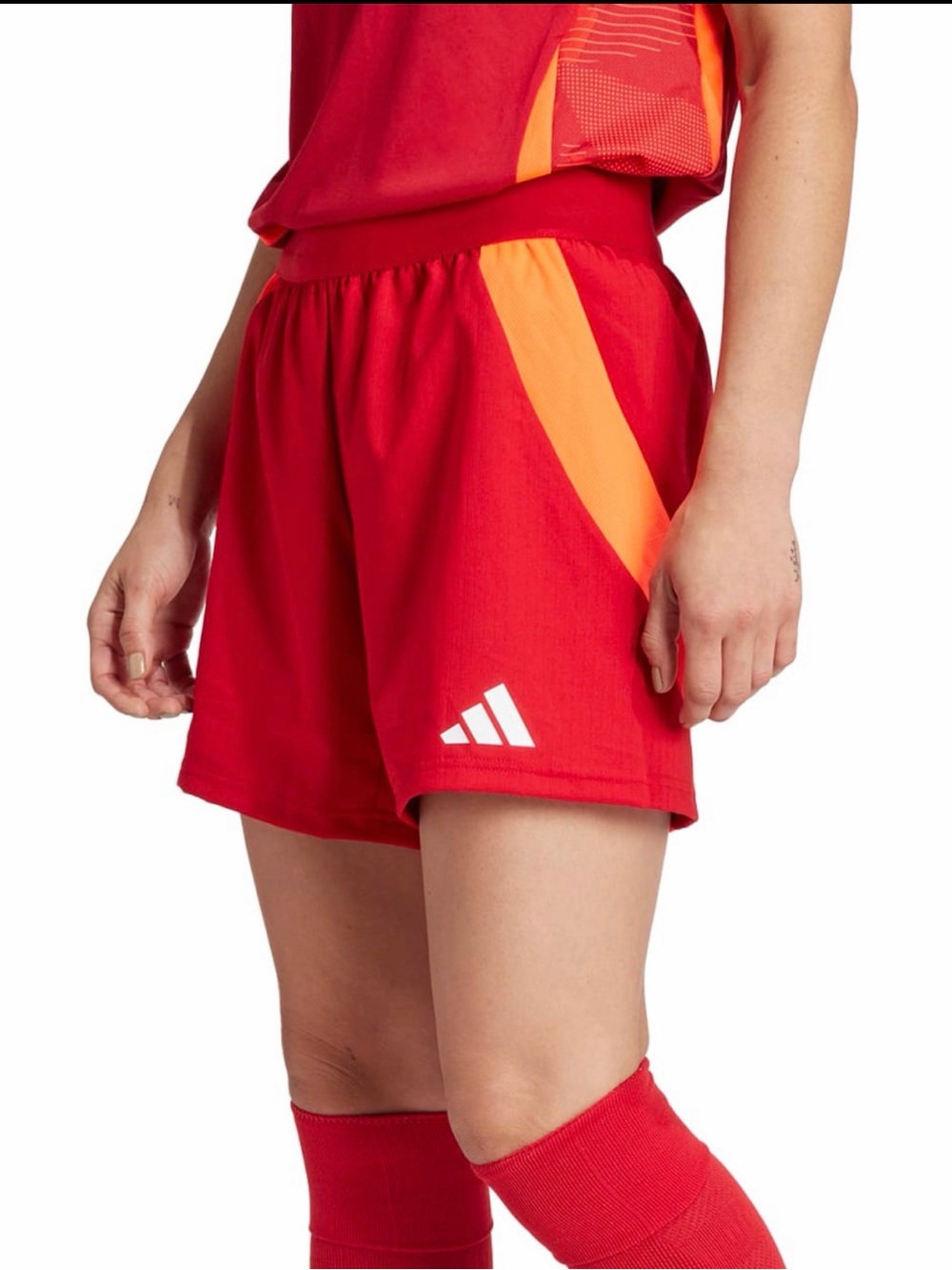 adidas Women's Tiro 24 Competition Match Shorts - Red - Picture 1 of 6